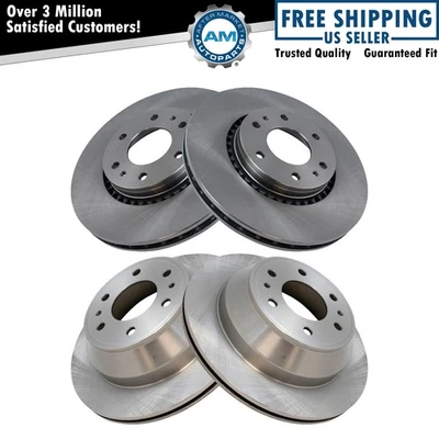 Brake Rotor Set For 04-07 Buick 02-09 Chevrolet 02-07 GMC 03-07 Isuzu 05-09 Saab Foto 1 de 4