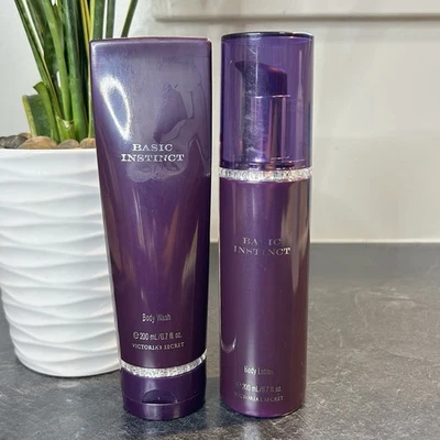 Victoria’s Secret Basic Instinct Jabón Corporal Perfumado y Loción 6.7 OZ Cada RETIRADO Foto 1 de 4