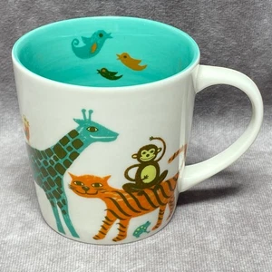 Starbucks 2008 New Bone China Kaffeebecher mit buntem Tierdesign 10oz - Bild 1 von 11