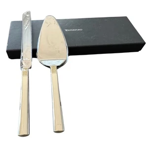 Juego de cuchillos y servidores para pasteles nupciales WATERFORD Lismore Diamond Silver - Imagen 1 de 11