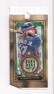Topps Gypsy Queen Béisbol 2022 VACÍO Paquete de Cera Envoltura Vladimir Guerrero Jr - Imagen 1 de 2