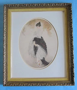 Louis Icart  " La Lettre " Vintage Print - Picture 1 of 3