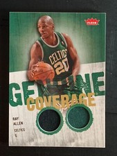 2008-09 NBA FLEER GENUINE COVERAGE GAME-USED #GC-RA RAY ALLEN-Looks NrMT