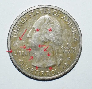 2020 W Quarter Tall Grass Prairie Kansas West Point Mint Mark V75 Rare Errored - Picture 1 of 15