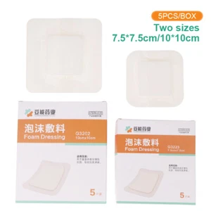 5Pcs/Box Hydrocolloid Bordered Adhesive Wound Dressing Patch Wound Care _yi - Picture 1 of 14