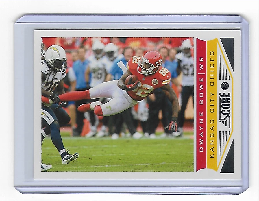 2013 SCORE DWAYNE BOWE BASE CARD - CARD #108 - KANSAS CITY CHIEFS - FREE SHIP - Image 1 of 1