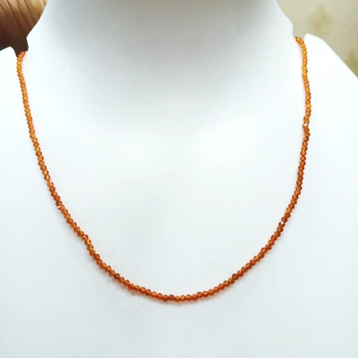 Hessonite Ball, Faceted Tiny Rondels beads ,Hessonite Gemstone beads Garnet - Image 1 of 4