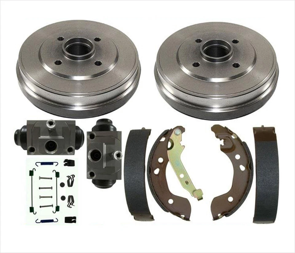 Kit de resorte y cilindro de rueda de zapatas de freno de tambores traseros para Nissan Versa 12-15 Foto 1 de 1