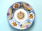 Large Vtg Spanish Hand Painted Lario Pottery Ceramic Majolica Wall Charger Plate