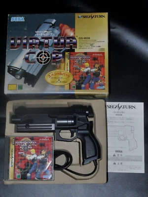 Exc* SEGA Saturn Virtua Gun Controller Virtua Cop Special Set GS-9059 Boxed - Image 1 of 4
