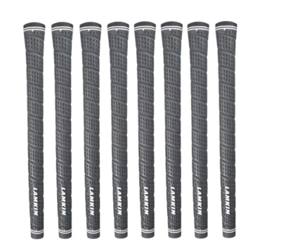 Empuñaduras de golf envolventes Lamkin Crossline Plus gris/negro tamaño estándar elige la cantidad Foto 1 de 2