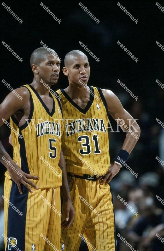 GI6 Reggie Miller - Jalen Rose Indiana Pacers 8x10 11x14 16x20 Photo - Image 1 of 1