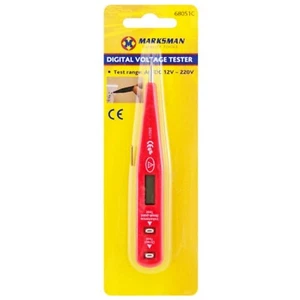 Voltage Digital Tester Screwdriver Electricians Test Marksman 12-220V Red - Picture 1 of 2