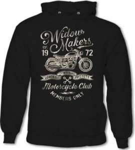 Widow Makers Motorcycle Club Mens Motorbike Hoodie Bike Biker Widowmaker - Picture 1 of 2