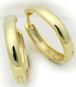 Nuevo 1 pieza Pendiente Hombre Plegable Oro Criollo 333 8 quilates Arbolado 19mm Oro Amarillo - Imagen 1 de 3
