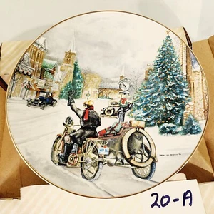 Harley Davidson 1986 Christmas Plate Limited Edition of 3000 - Picture 1 of 4