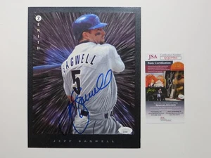 JEFF BAGWELL SIGNED 8x10 HOUSTON ASTROS 97 DUFEX ZENITH PHOTO CARD JSA COA - Picture 1 of 5