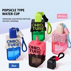 450ML Plastic Water Bottles Cute Straw Cups Ice Cream Cup Popsicle R2U3