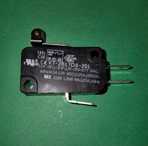 Micro Switch V7-2B17D8-201 Miniature Snap Action Switch, Lever, Roller, Short - Picture 1 of 9