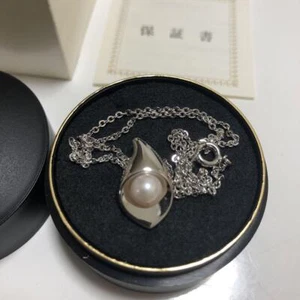Tasaki Pearl Akoya Pearl Silver Necklace - Picture 1 of 3