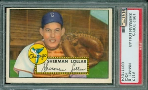1952 TOPPS # 117 SHERMAN LOLLAR PACK FRESH PSA 8   MAC SPOTLESS  * - Picture 1 of 4
