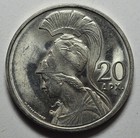 1973 Grecia 20 DRACHMAI BU ATHENA