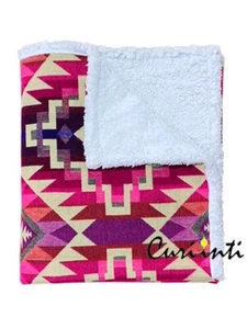 SMALL ALPACA ANGEL BLANKET WITH ANDEAN DESIGN IDEAL FOR COUCH  76" X 45.5" 4,5V - Picture 1 of 4