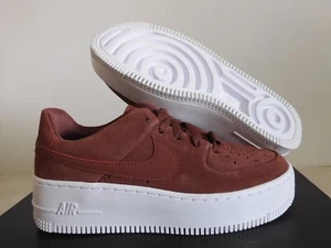 Nike Air Force 1 AF1 Sage Low Red Sepia-White Womens Sz 6.5 Rare! [AR5339-204] - Picture 1 of 6