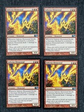 4x Inferno Elemental MTG Magic 2010 (M10) NM Magic Regular