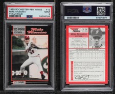 1990 Liberatore & Utter Rochester Red Wings Mike Mussina #12 PSA 9 MINT HOF