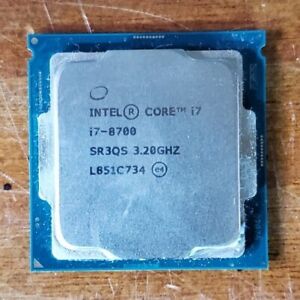 Intel Core SR3QS Core i7 i7-8700 3.2GHz CPU 8th Gen 6 Core 12 Thread