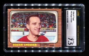1966-67 Topps ROGER CROZIER #43 CSG 7.5 NM+ Detroit Red Wings NRMT+ - Picture 1 of 1