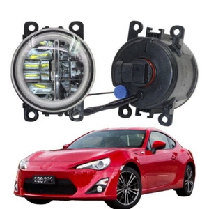 LED Fog Light + Angel Eye Rings Daytime Running Lights DRL Fit For Toyota GT 86 - Imagen 1 de 11