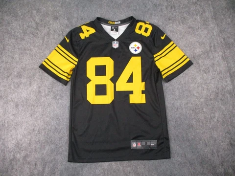 Pittsburgh Steelers Jersey Mens Small Black Nike Color Rush #84 Antonio Brown Cover
