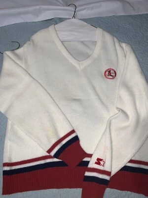 Suéter de Colección Starter St Louis Cardinals Acrílico Cuello en V Para Hombre Grande Foto 1 de 4