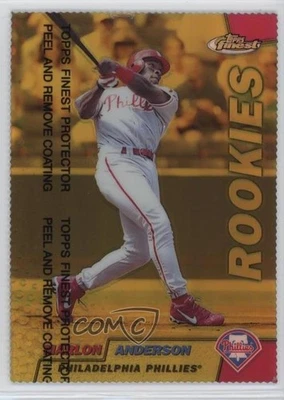1999 Topps Finest Rookies Gold Refractor /100 Marlon Anderson #136 - Image 1 of 2
