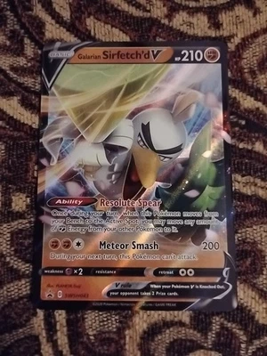 Galarian Sirfetch'd V SWSH043 SWSH: Sword & Shield Promo Cards Holo - Image 1 of 4