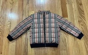 Burberry Kids Check Puffer Jacket Sz 8Y 128cm - Picture 1 of 7