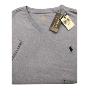 NWT Polo Ralph Lauren Men's T-Shirt Medium V-Neck Short Sleeve Blue - Picture 1 of 4