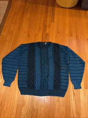 Vtg Colours by Alexander Julian Coogi Style Mens 2X Cable Knit Sweater - Image 1 of 4