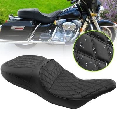Driver Passenger Seat For Harley Touring Electra Street Glide Road King 97-07 - Imagem 1 de 4