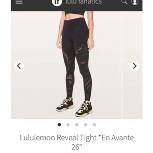 Lululemon size 8 Reveal Tight leggings En Avante 26" Black  - Imagen 1 de 7