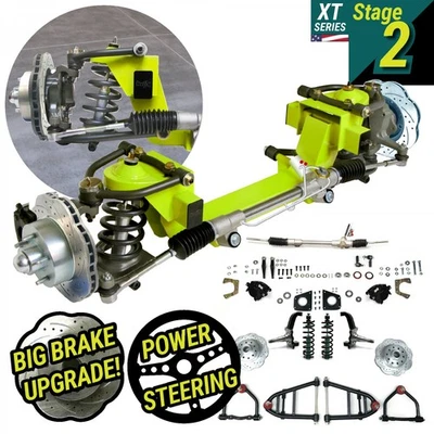 36 Nash Car Mustang 2 IFS Shock Thru Coil Stock 5x4.5 Power LH Rack No Xmember Foto 1 de 4