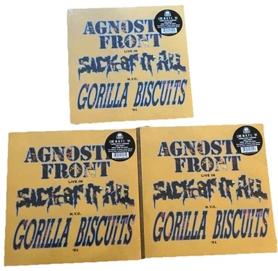 Agnostic Front/Gorilla Biscuits/Sick Of It All Live 91 NYHC 3LP - Bild 1 von 4