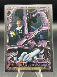 2025 MARVEL Masterpieces 92 Mr. FANTASTIC Platinum #59 FANTASTIC FOUR - Picture 1 of 4