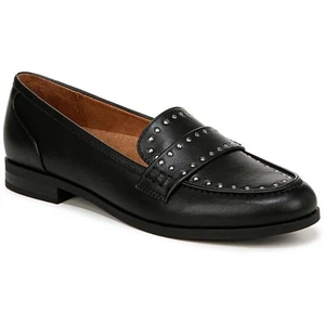 Naturalizer Womens Milo-Stud Faux Leather Block Heel Loafers Shoes BHFO 2315 - Picture 1 of 3