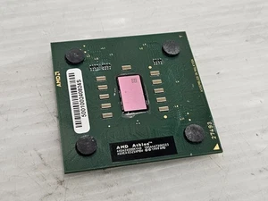 AMD Athlon XP 2600+, 1.9GHz, AXDA2600DKV4D, Barton, Socket A, Green, Working - Picture 1 of 2