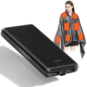 Heated Blanket Battery Operated 10000mAh Power Bank Portable Rechargeable Bat... - Picture 1 of 7