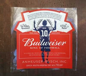BUDWEISER BEER MESSI LABEL 2021 710ML STICKER ARGENTINA MINT CONDITION - Picture 1 of 1