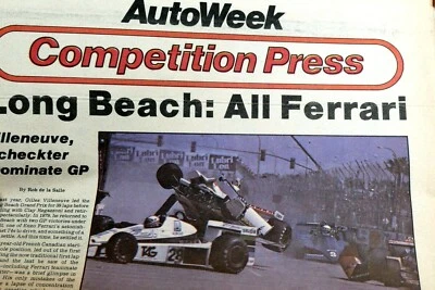 April 1979 Auto Week Magazine Jaguar MK II 3.8 Ferrari win Grand Prix West Pinto Foto 1 de 4